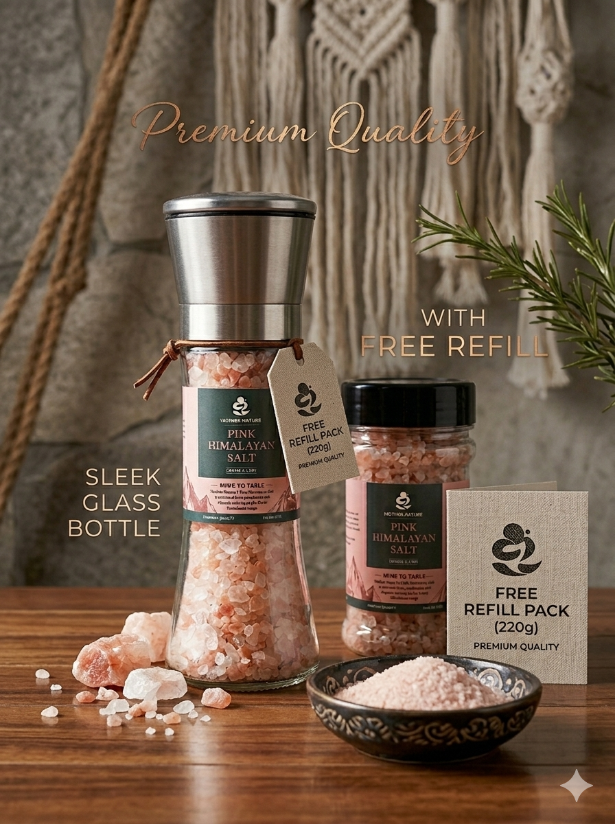 𝗛𝗶𝗺𝗮𝗹𝗮𝘆𝗮𝗻 𝗣𝗶𝗻𝗸 𝗦𝗮𝗹𝘁 𝗚𝗿𝗶𝗻𝗱𝗲𝗿 – 200𝗴 (𝗖𝗼𝗮𝗿𝘀𝗲 𝟮–𝟱𝗺𝗺)