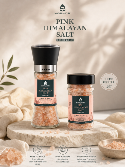 𝗛𝗶𝗺𝗮𝗹𝗮𝘆𝗮𝗻 𝗣𝗶𝗻𝗸 𝗦𝗮𝗹𝘁 𝗚𝗿𝗶𝗻𝗱𝗲𝗿 – 200𝗴 (𝗖𝗼𝗮𝗿𝘀𝗲 𝟮–𝟱𝗺𝗺)