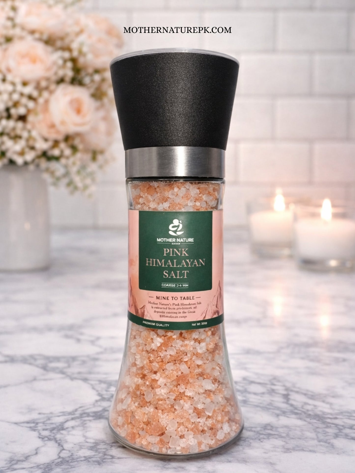 𝗛𝗶𝗺𝗮𝗹𝗮𝘆𝗮𝗻 𝗣𝗶𝗻𝗸 𝗦𝗮𝗹𝘁 𝗚𝗿𝗶𝗻𝗱𝗲𝗿 – 200𝗴 (𝗖𝗼𝗮𝗿𝘀𝗲 𝟮–𝟱𝗺𝗺)